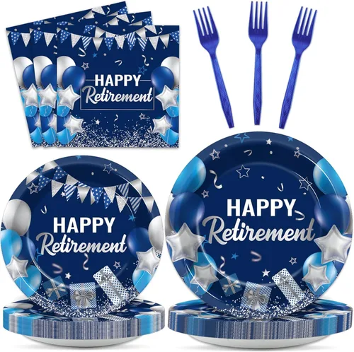 Miniatura 16 de gisgfim 96 Piezas Platos y Servilletas de Cumpleaños 16 Suministros para Fiestas Dulces 16 Juego de Vajilla para Fiestas Azul Plateado Decoraciones