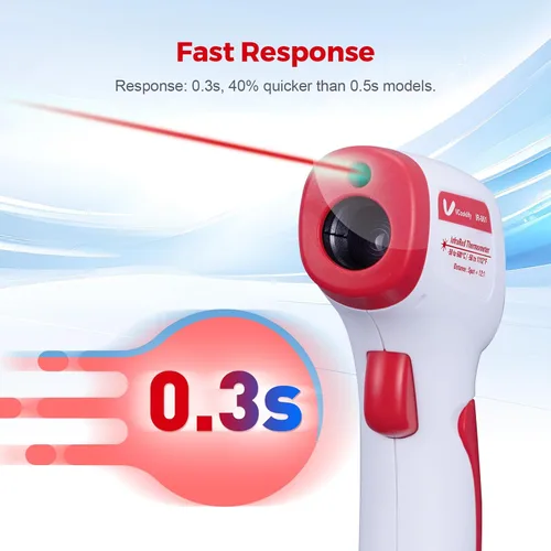 Miniatura 4 de Termómetro infrarrojo para carne, pistola de temperatura láser, -58 ~ 1112 °F, pistola de temperatura IR digital DS 12:1 con emisividad ajustable