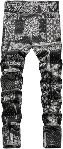 Miniatura 17 de Enrica Pantalones vaqueros estampados casuales para hombre