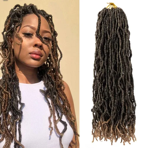 Umylar - Paquetes de 7 rastas sintéticas de ganchillo de 24 pulgadas / 61 cm., extensiones de rastas suaves de diosa, cabello sintético de ganchillo