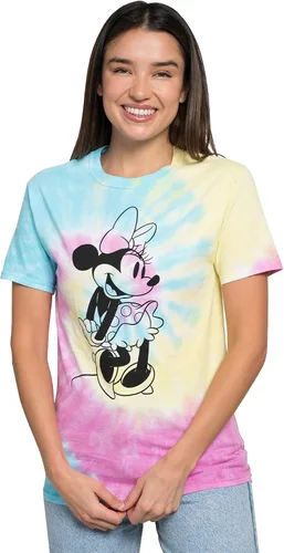 Miniatura 4 de Disney Camiseta para mujer Minnie Mouse Print 100% algodón Tie Dye