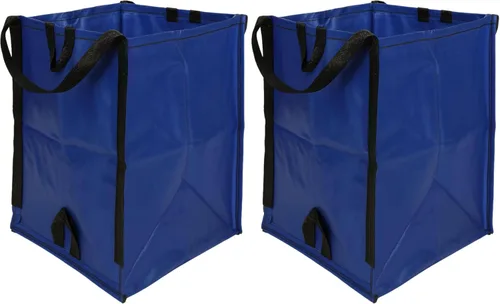 DURASACK Bolsa de basura resistente para el hogar y el patio, de polipropileno tejido de 48 galones, bolsa reutilizable para césped y jardín de