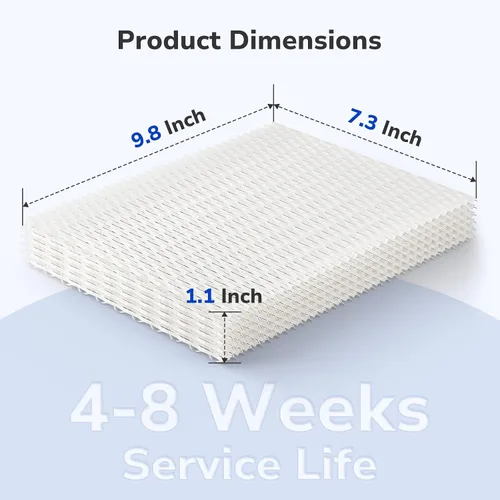 Miniatura 7 de Fil-fresh MD1-0034 - Mecha de repuesto para humidificador de repuesto, filtro de repuesto compatible con humidificador evaporativo Vornado Evap40