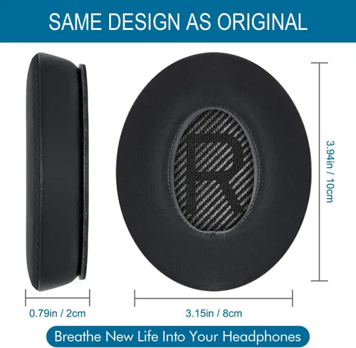 Miniatura 4 de GEVO Almohadillas de repuesto de gel refrescante, almohadillas para los oídos Bose QuietComfort 35 (QC35) y Quiet Comfort 35 II (QC35 II) y más