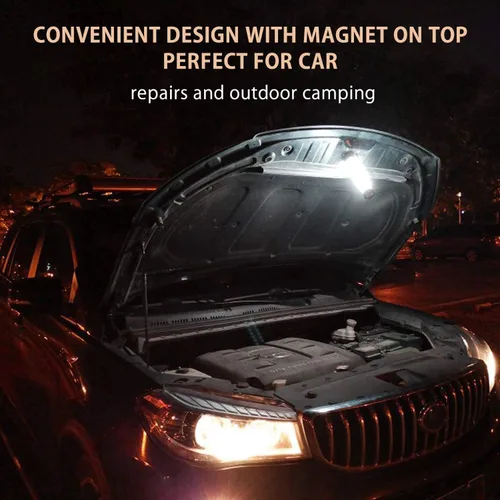 Miniatura 4 de NPET Linterna LED para campamento recargable, IPX7, impermeable, con 5 modos de rayo, accesorios de campamento portátiles, faros delanteros