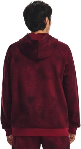Miniatura 3 de Under Armour - Sudadera entallada de vellón con capucha para hombre modelo Rival