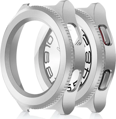 Miniatura 17 de Amizee Paquete de 2 fundas protectoras de pantalla compatibles con Samsung Galaxy Watch Ultra (2025/2024) de 1.772 pulgadas, con protector de negro