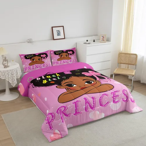 Miniatura 44 de Erosebridal Juego de ropa de cama de princesa de ballet, tamaño Queen, juego de edredón de 3 piezas para niñas bailarinas de ballet, lindo juego