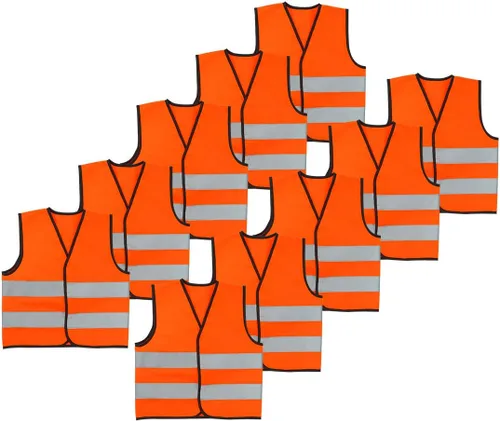 Miniatura 24 de AIEOE Kids High Visibility Safety Vest Reflective Running Lightweight Traffic Walking Breathable Construction Vest