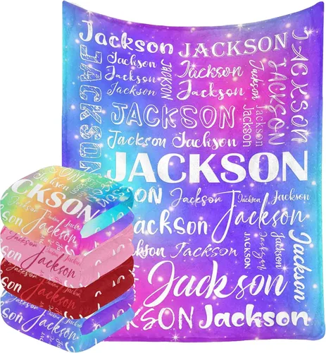 Miniatura 13 de InterestPrint Manta de bebé personalizada con nombre, lindo muñeco de nieve negro, manta personalizada con nombre para niños, niñas, niños, manta