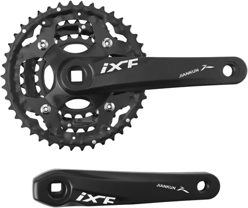Miniatura 5 de CYSKY Square Taper Triple Crankset 170mm 44-32-22, 42-32-24 Chainring 3X 9 10 Speed Bike Crankset 64/104 BCD for Mountain Bike Compatible with