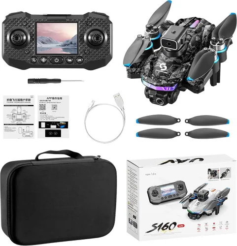 Miniatura 17 de ikaufen YL3 Mini Drone con doble cámara, flujo óptico flotante, zoom 50X, rollo de acrobacias de 360°, cuadricóptero RC para niños y principiantes