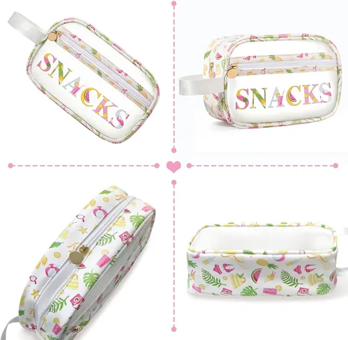 Miniatura 3 de COSHAYSOO Bolsas transparentes para aperitivos, bolsa de viaje para mujeres y niñas, lindas vacaciones de verano, playa, piscina, día del lago