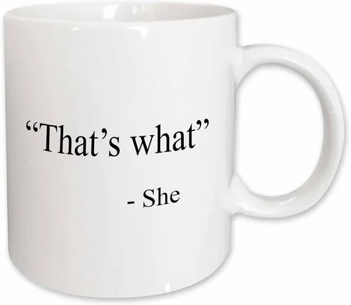Miniatura 11 de 3dRose Taza negra de dos tonos de 11 oz con texto en inglés "That's What She Said
