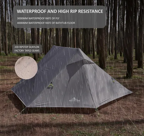Miniatura 4 de Altair Dos - Tienda de campaña ultraligera para 2 personas, impermeable, compacta, 3 estaciones, refugio de doble pared para mochileros, camping