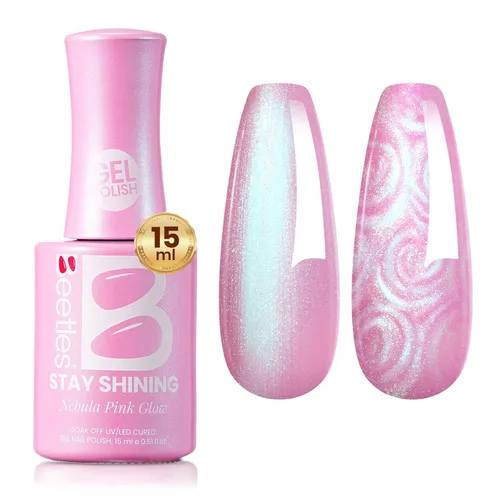 Miniatura 127 de Beetles - Esmalte de uñas de gel verde luminoso que brilla en la oscuridad, esmalte de uñas de gel que se absorbe con lámpara LED UV, arte de uñas
