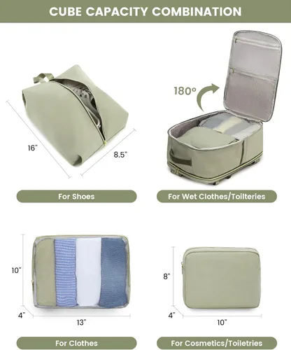 Miniatura 4 de LOVEVOOK Mochila de Viaje Grande, Mochila de Equipaje de Mano para Aviones, Viajes