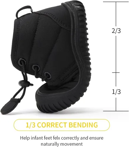 Miniatura 127 de BMCiTYBM Botas de nieve de invierno para bebés y niños pequeños, de piel sintética, cálidas, antideslizantes, zapatos para primeros pasos