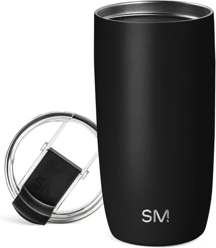 Simple Modern Taza de Café de Viaje Tumbler con Tapa Abatible | Reutilizable Aislada de Acero Inoxidable Cold Brew Taza de Café Helado Termo |