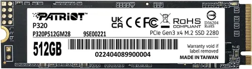 Miniatura 5 de Patriot Memory P320 SSD interno de 128 GB - NVMe PCIe Gen 3x4 - M.2 2280 - Unidad de estado sólido - P320P128GM28
