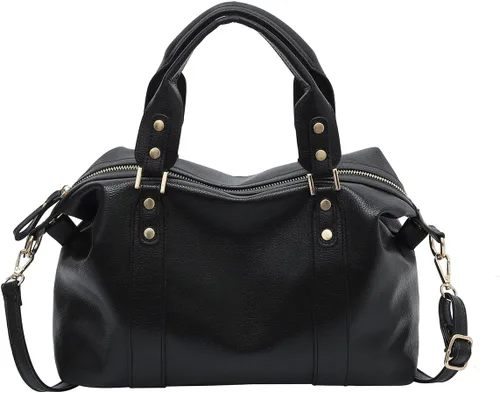 Miniatura 23 de Bolsos y carteras para mujer, bolso de mano de cuero vegano para mujer, bolso de hombro, bolso de viaje con compartimentos