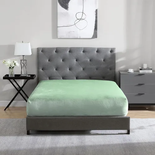 Miniatura 8 de Cathay Home Sábana Bajera de Felpa Suave Twin - Felpa Ultra Suave y Gruesa - Calidez Acogedora para Todas las Estaciones - Sábana Bajera con Negro