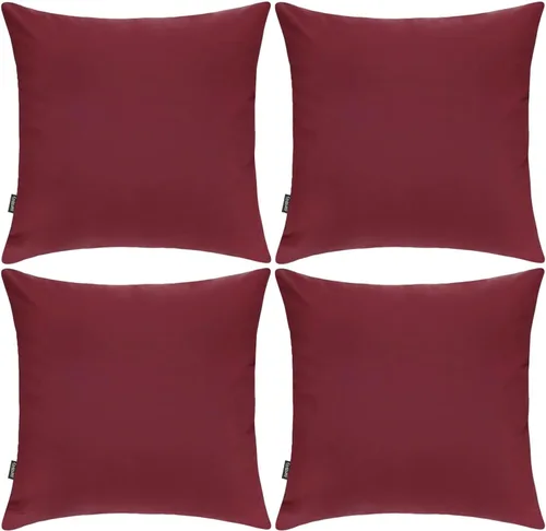 Miniatura 35 de Coddsmz Paquete de 4 fundas decorativas de 100% algodón para cojín cuadrado, funda de almohada de color liso para bricolaje, para sofá y dormitorio