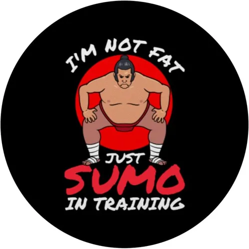 Miniatura 3 de Sumo Wrestler Sumo Wrestling Not Fat Just Sumo In Training PopSockets Standard PopGrip