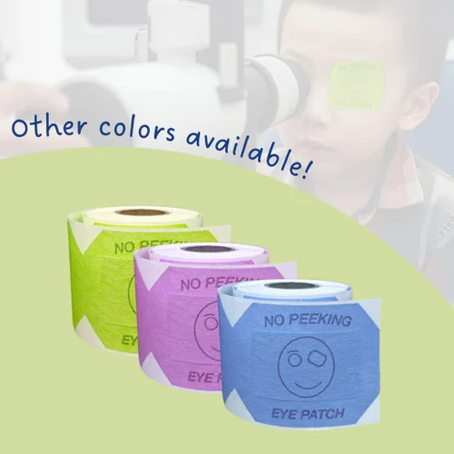 Miniatura 5 de Oclusor de ojos azules para examen ocular, 100 oclusores de ojos, parches oculares para niños, oclusor para exámenes oculares, cubierta de ojos