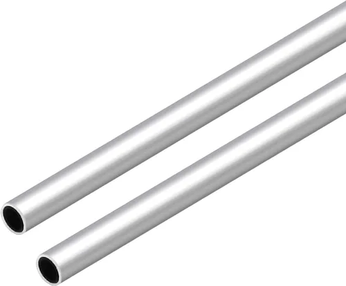 Miniatura 8 de Tubo redondo de aluminio 6063, 0.63 pulgadas de diámetro exterior de 0.039 in de grosor de pared de 11.811 in de longitud, tubo recto de metal sin