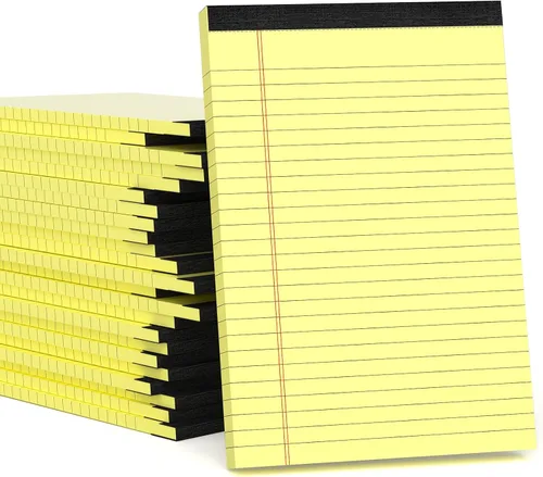 Miniatura 8 de Bloc de notas legales de 5 x 8 pulgadas para oficina, bloc de notas de 5 x 8 pulgadas para el trabajo, papel de 80 GSM, bloc de notas con rayas