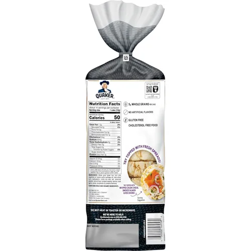Miniatura 2 de Quaker - Pasteles de arroz grandes, sabor a todo, sin gluten, paquete de 3