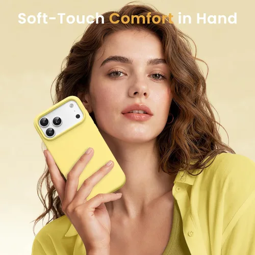 Miniatura 385 de GONEZ Funda de silicona para iPhone 15 Pro Max, compatible con Magsafe, protector de cámara + protector de pantalla, forro de microfibra suave