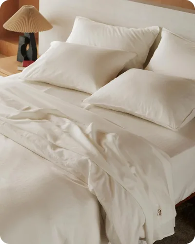 Miniatura 9 de Bedsure Sábanas 100% GOTS de algodón orgánico, juego de ropa de cama tamaño King con certificado de comercio justo, ecológicas, suaves, con bolsillo