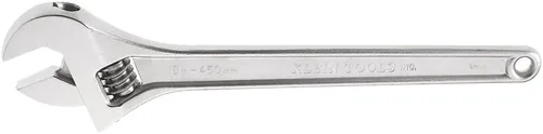Miniatura 8 de Klein Tools 506-15 Llave ajustable, llave de transmisión forjada con acabado cromado pulido y mango contorneado, 15 pulgadas