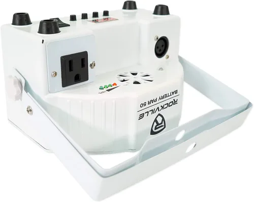 Miniatura 6 de (3) Rockville Battery PAR 50 Blanco Recargable LED DMX DJ Wash Up Lights+Bag