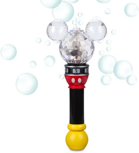 Miniatura 13 de Disney Store Varita de burbujas con luz y sonido oficial de The Little Mermaid Ariel & Flounder - Juguete LED interactivo, perfecto para niños