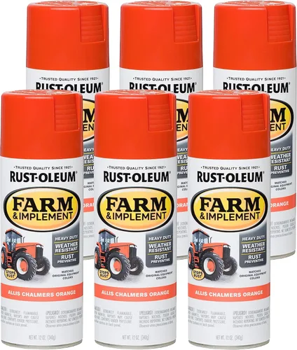 Miniatura 92 de Rust-Oleum 280131-6PK Pintura en aerosol para granjas e implementos, 12 onzas líquidas, color azul Ford, paquete de 6 Ford azul