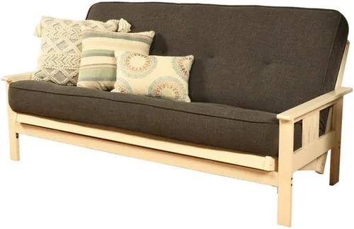Miniatura 9 de Kodiak Furniture Colchón de futón de resorte de 8 pulgadas, tamaño matrimonial, colchón para sofá cama, lino aguamarina, marco no incluido