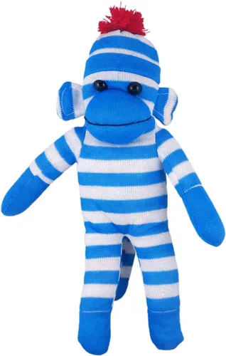 Miniatura 13 de Plushland Adorable Mono de Calcetines, El Original y Tradicional Juguete de Animal de Peluche Tejido a Mano - Regalo para Niños, Bebés, 16" púrpura