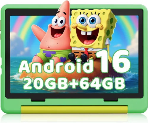 Tablet para niños, tableta Android 15 con pantalla HD, 10.1 pulgadas, control parental y modo para niños, octa-núcleo, certificado GMS, 20 GB de RAM