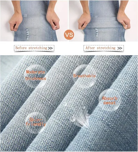 Miniatura 5 de YOYEAH Jeans holgados y rectos para hombre de ajuste regular