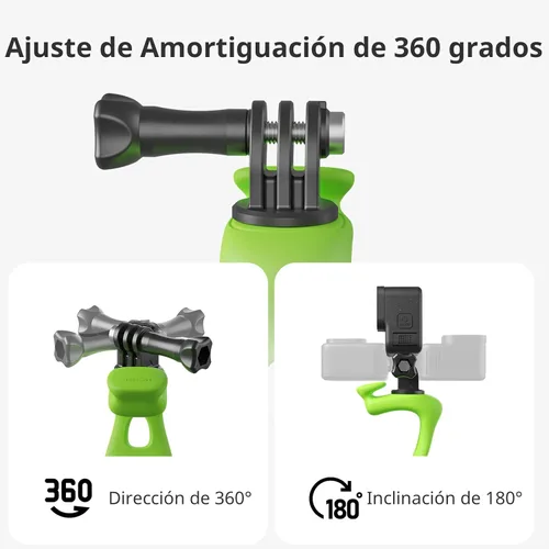 Miniatura 3 de TELESIN Correa de montaje para cámara 360 Banda flexible envoltura para tubo de manillar de bicicleta y motocicleta, barra de rodillo, palo, poste