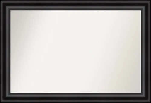 Miniatura 70 de Amanti Art Espejo personalizado, espejo de baño negro puente, espejo de pared o espejo de tocador de baño sobre el fregadero (26 x 26 pulgadas)
