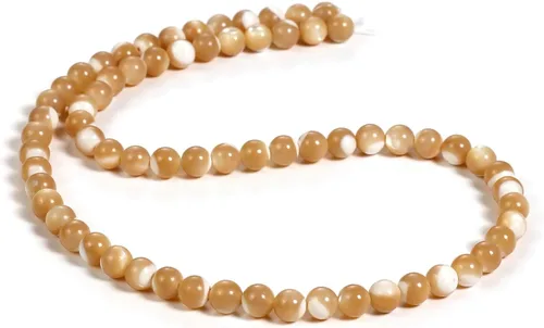 Miniatura 79 de Cuentas de ónix negro BEADNOVA con cuentas de cristal natural, piedras preciosas, redondas, sueltas, curativas de energía con cordón elástico de 01)