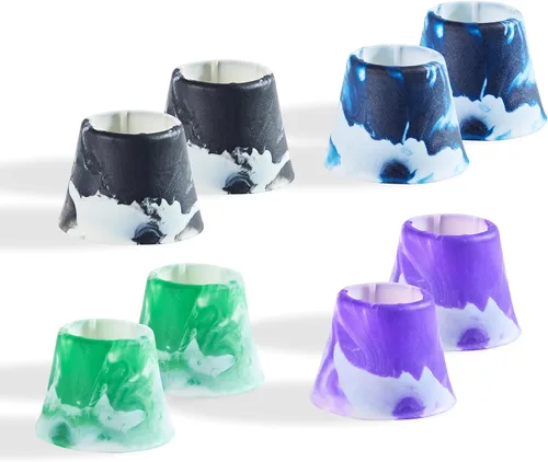 Miniatura 11 de Anillos para la empuñadura del bate, Anillos de estrangulamiento de primera calidad, Anillos de presión para béisbol, Incluye: Paquete de 8 anillos