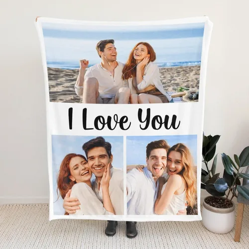 Miniatura 4 de Mantas personalizadas con foto, manta de fotos personalizada, mantas personalizadas con imagen, regalos personalizados para mujeres, hombres