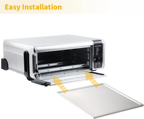 Miniatura 6 de Bandeja de migas de acero inoxidable 304 SP100 SP101 de repuesto para horno de encimera Ninja Foodi Digital Air Fry SP080 FT102CO bandeja de goteo