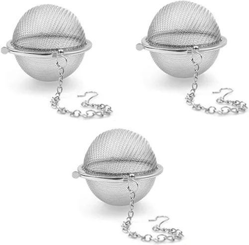 Miniatura 8 de 2 infusores de té prémium para té de hojas sueltas, coladores de té y bolas de té mejorados para condimentar especias y condimentos a base de hierbas