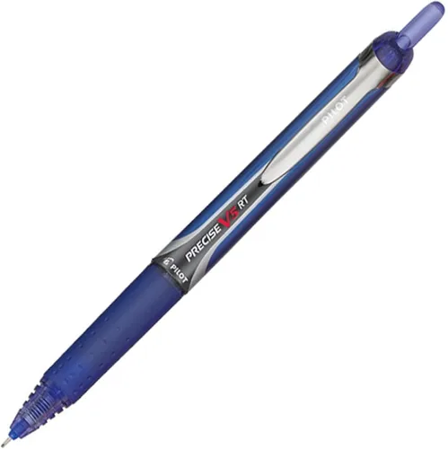 Miniatura 5 de Pilot Precise V5 RT - Bolígrafos roller recargables y retráctiles, punta extrafina de 0.020 in, color azul, paquete de 12 unidades, ideales